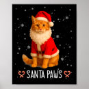 Zoek naar de grappige kerstman posters Kat