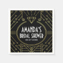 Zoek naar art deco servetten Zwart en goud