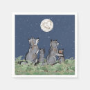 Zoek naar wolven servetten Volle maan
