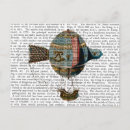 Zoek naar luchtballon briefkaarten Steampunk