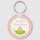 Zoek naar erwten in een peul sleutelhangers Baby