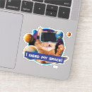 Zoek naar kat ruimte stickers Humor