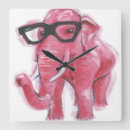 Zoek naar roze olifant klokken Dieren