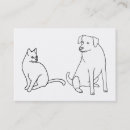 Zoek naar hond tekening visitekaartjes Illustratie