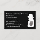 Zoek naar privé detective visitekaartjes Modern