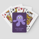 Zoek naar octopus speelkaarten Illustratie