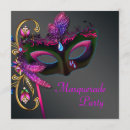 Zoek naar masquerade party sweet 16 uitnodigingen Roze