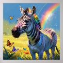 Zoek naar regenboog zebra posters Rainbow