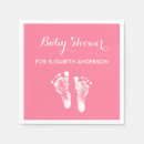 Zoek naar voetafdrukken servetten Baby shower