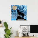 Zoek naar wolf maan posters Blauw