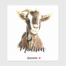 Zoek naar witte geit stickers Schattig