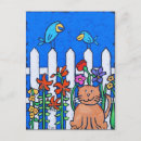 Zoek naar gekke vogel briefkaarten Kat