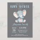 Zoek naar blue elephant babyshower uitnodigingen Baby shower van olifanten