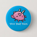 Zoek naar varkens buttons Schattig