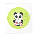 Zoek naar panda notitieblokken Cartoon