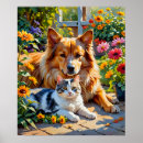 Zoek naar katten tuin posters Huisdier