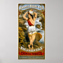 Zoek naar vintage tabak posters Pocahontas