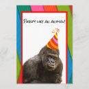 Zoek naar grappige gorilla uitnodigingen Primaten