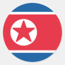 Zoek naar noord korea stickers Noord koreaanse vlag