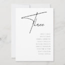 Zoek naar gasten tafelkaarten Minimalistisch