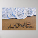 Zoek naar zand schrijven posters Liefde