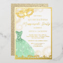 Zoek naar masquerade birthday uitnodigingen Quinceanera