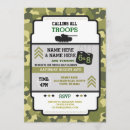 Zoek naar de militaire van het leger verjaardag uitnodigingen Soldaat