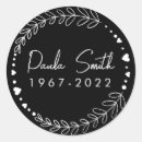 Zoek naar geheugen stickers Begrafenis