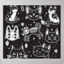 Zoek naar katten meisje kunst Illustratie