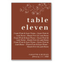 Zoek naar gasten tafelkaarten Terracotta