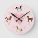 Zoek naar roze pony klokken Schattig
