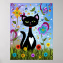 Zoek naar zwarte kat posters Abstract