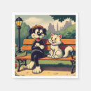 Zoek naar vintage katten servetten Grappig