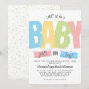 Zoek naar roze zwart babyshower uitnodigingen Modern