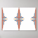 Zoek naar blauw en bruin posters Retro