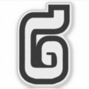 Zoek naar nummer twee stickers Tweede