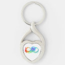 Zoek naar oneindig sleutelhangers Rainbow
