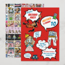 Zoek naar superhero party uitnodigingen Stripboek