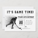 Zoek naar hockey verjaardag uitnodigingen Zwart