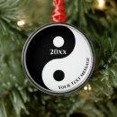 Zoek naar yin yang symbool ornamenten Zwart wit