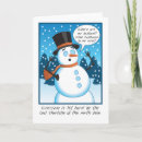 Zoek naar sneeuwman humor kaarten Groet