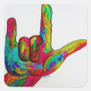 Zoek naar hand gebaar stickers Taal