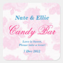 Zoek naar snoepjes huwelijk stickers Snoep buffet