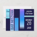 Zoek naar blue bar bat mitzvah uitnodigingen Strepen