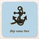 Zoek naar anker onderzetters Zeilschip