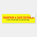 Zoek naar veiligheid bumperstickers Afstand