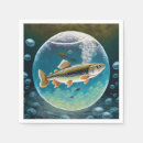 Zoek naar vissen servetten 1e verjaardag