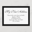 Zoek naar adreswijziging uitnodigingen Zwart wit