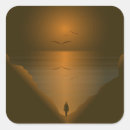 Zoek naar boom silhouet stickers Zonsondergang