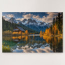 Zoek naar berg landschap puzzels Reflectie